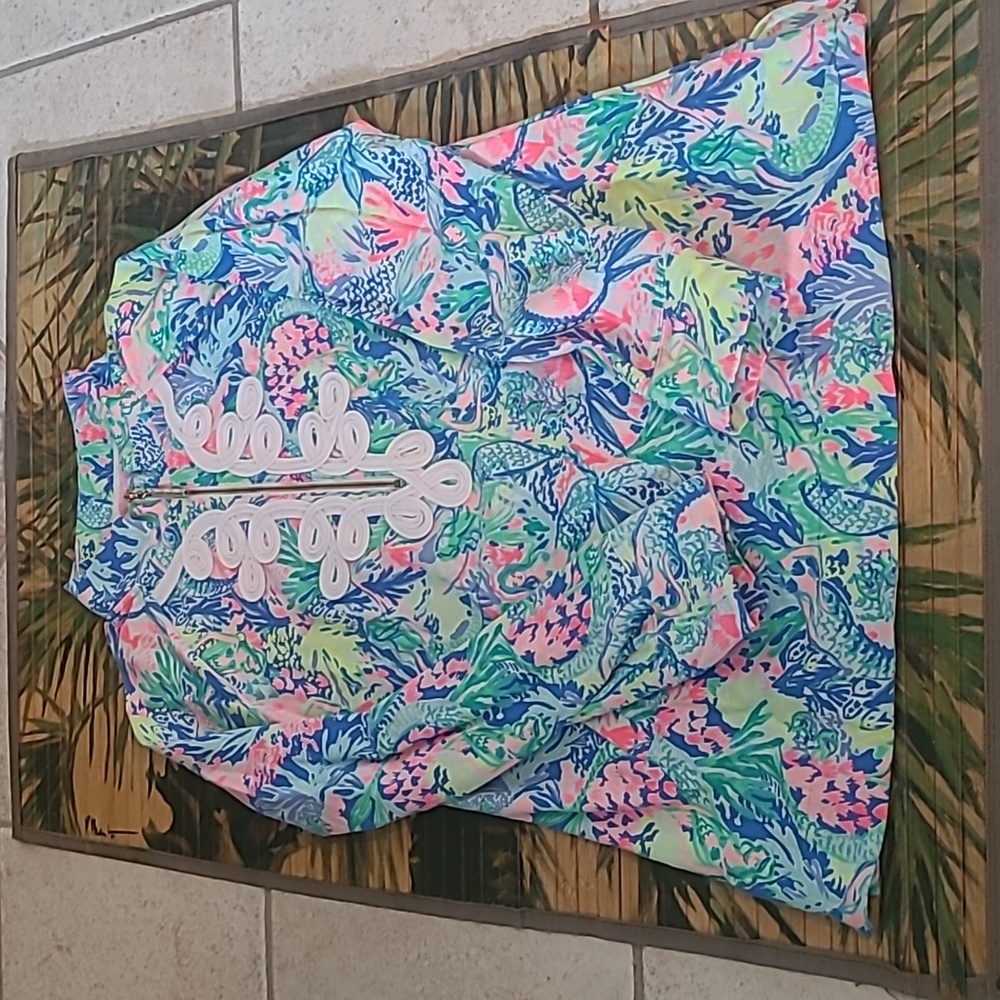 Lilly Pulitzer Mermaid 1/2 Zip Pullover Size S NWOT